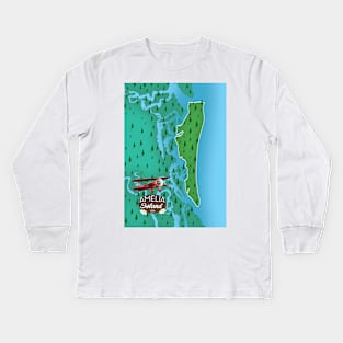 Amelia Island Kids Long Sleeve T-Shirt